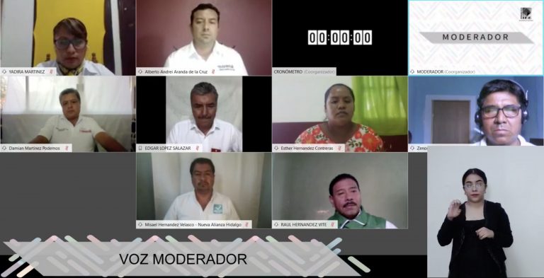 IEEH realiza primer debate con traductor de lengua originaria