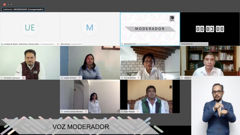 IEEH realiza debates en Tecozautla, Huichapan, Nopala de Villagrán y Atlapexco
