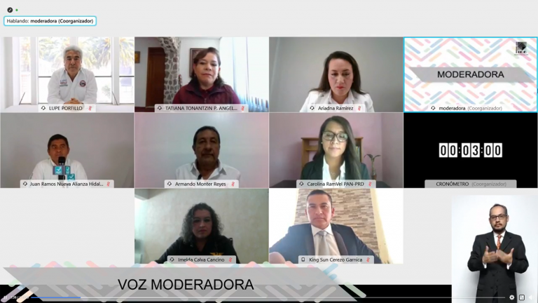 IEEH realiza #DebatesPorHidalgo2020 de Omitlán de Juárez, Tenango de Doria, Actopan y Acaxochitlán