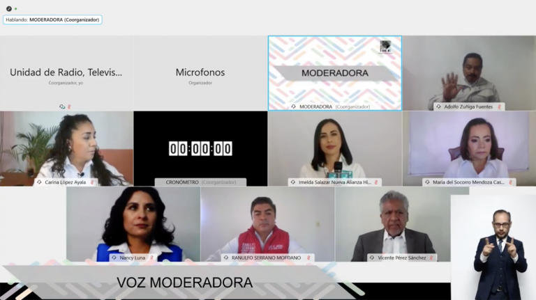 IEEH realiza #DebatesPorHidalgo2020 de El Arenal, Mineral del Chico, San Bartolo Tutotepec y Mixquiahuala de Juárez