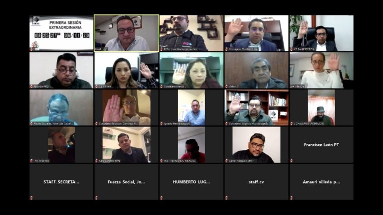 IEEH realiza primera sesión extraordinaria de noviembre