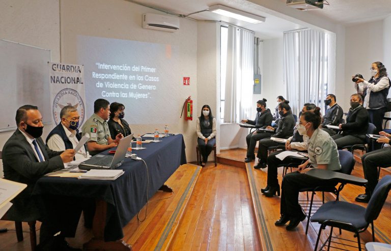 Gobierno de Hidalgo capacita en materia de violencia de género a elementos de guardia nacional