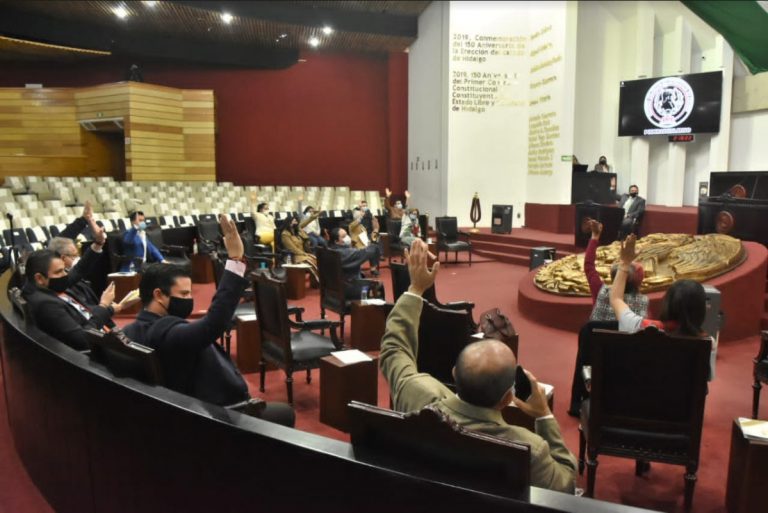 Avala LXIV Legislatura de Hidalgo la minuta constitucional en materia de fuero presidencial