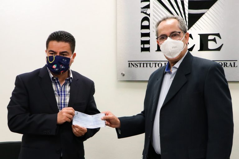 IEEH entrega recurso al CITNOVA derivado de multas a Partidos Políticos