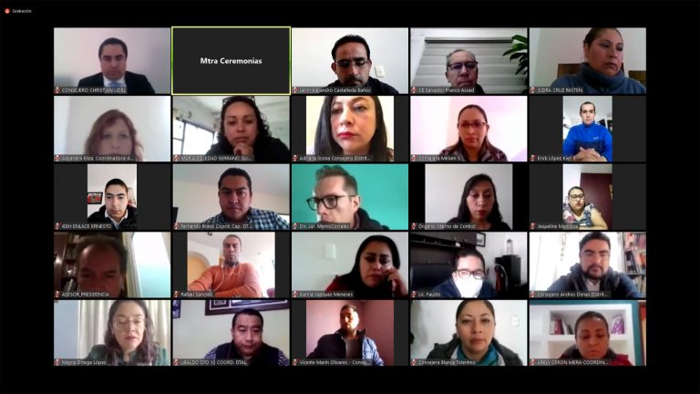 Concluye IEEH primera capacitación virtual para Distritos Locales
