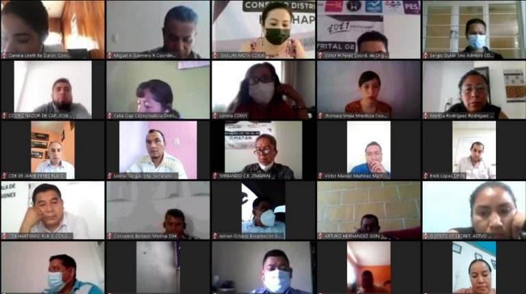 IEEH imparte Tercera Capacitación Virtual a Consejos Distritales Locales y Municipales