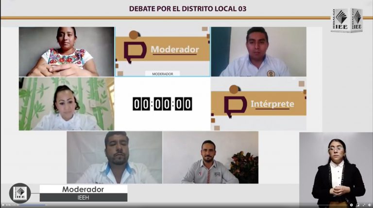 Realiza IEEH Debate por la Diputación de San Felipe Orizatlán