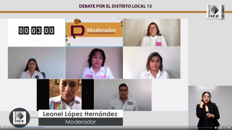 Realiza IEEH Debate por la Diputación Local de Tepeji del Río