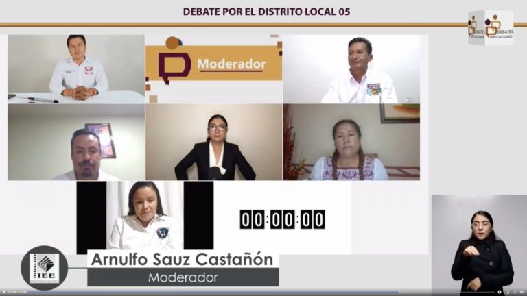 IEEH realiza debate por la Diputación Local de Ixmiquilpan