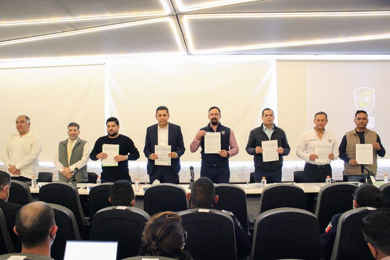 Firman Seguridad Federal y SSP Hidalgo convenio de colaboración contra extorsión telefónica