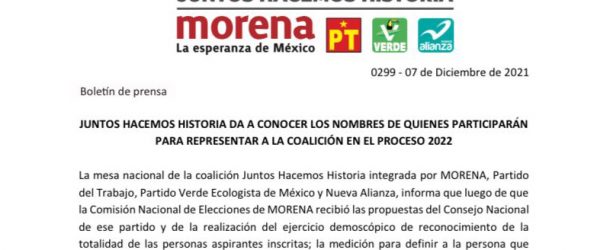 morena candidatos 2022