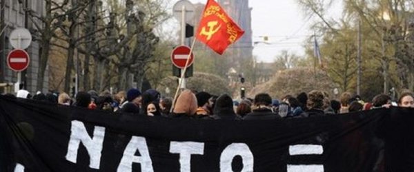 protesta ucraniana anti OTAN