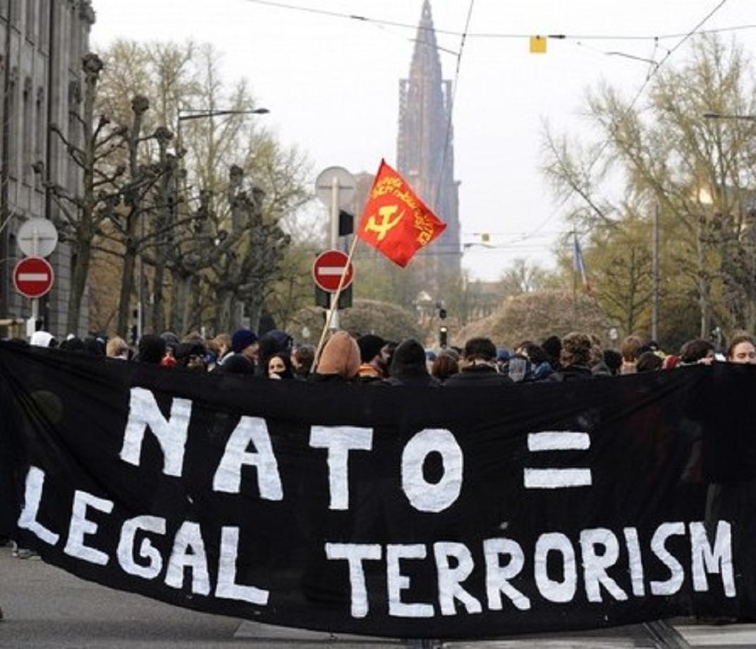 protesta ucraniana anti OTAN