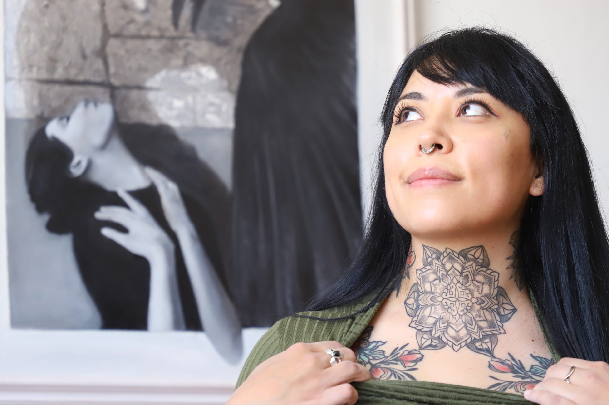Mujer tatuadora en Pachuca