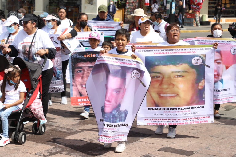 «Mamá nunca se cansará de BUSCARTE» – Marcha por las víctimas de DESAPARICIÓN FORZADA en Pachuca (FOTOS)