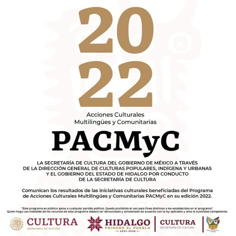 Secretaría de Cultura PACMyc 2022