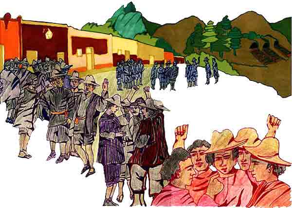 Cansados de injusticias, violencia y pobreza, cientos de mineros y sus familias descalzas estallan la primera huelga obrera de América